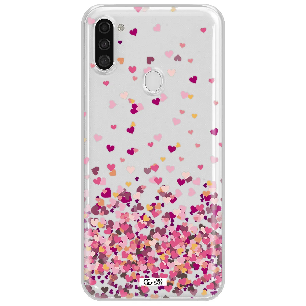Flying Hearts Samsung A11 Clear TPU Case