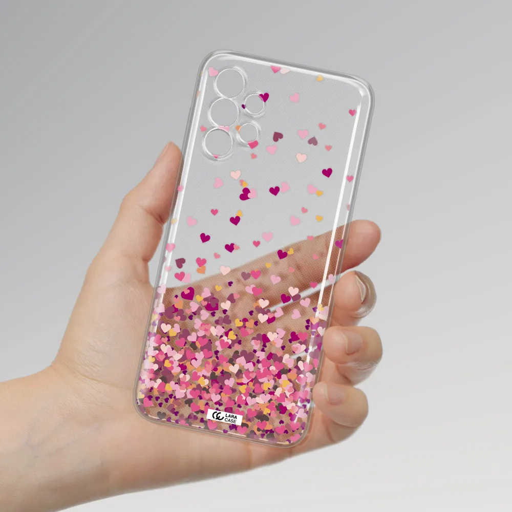 Flying Hearts Samsung A13 Clear TPU Case