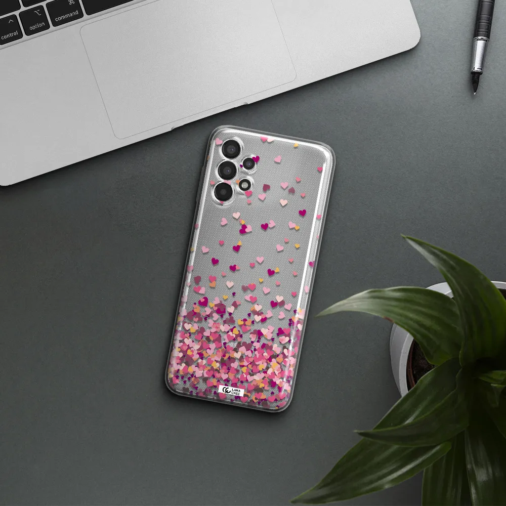 Flying Hearts Samsung A13 Clear TPU Case