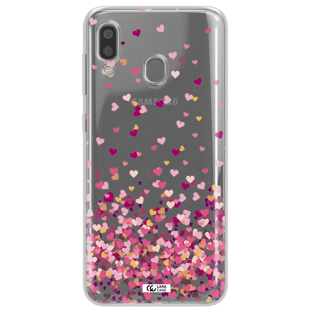 Flying Hearts Samsung A20 Clear TPU Case