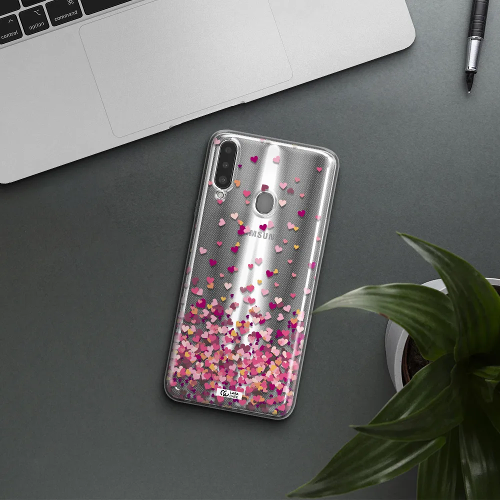 Flying Hearts Samsung A20S Clear TPU Case