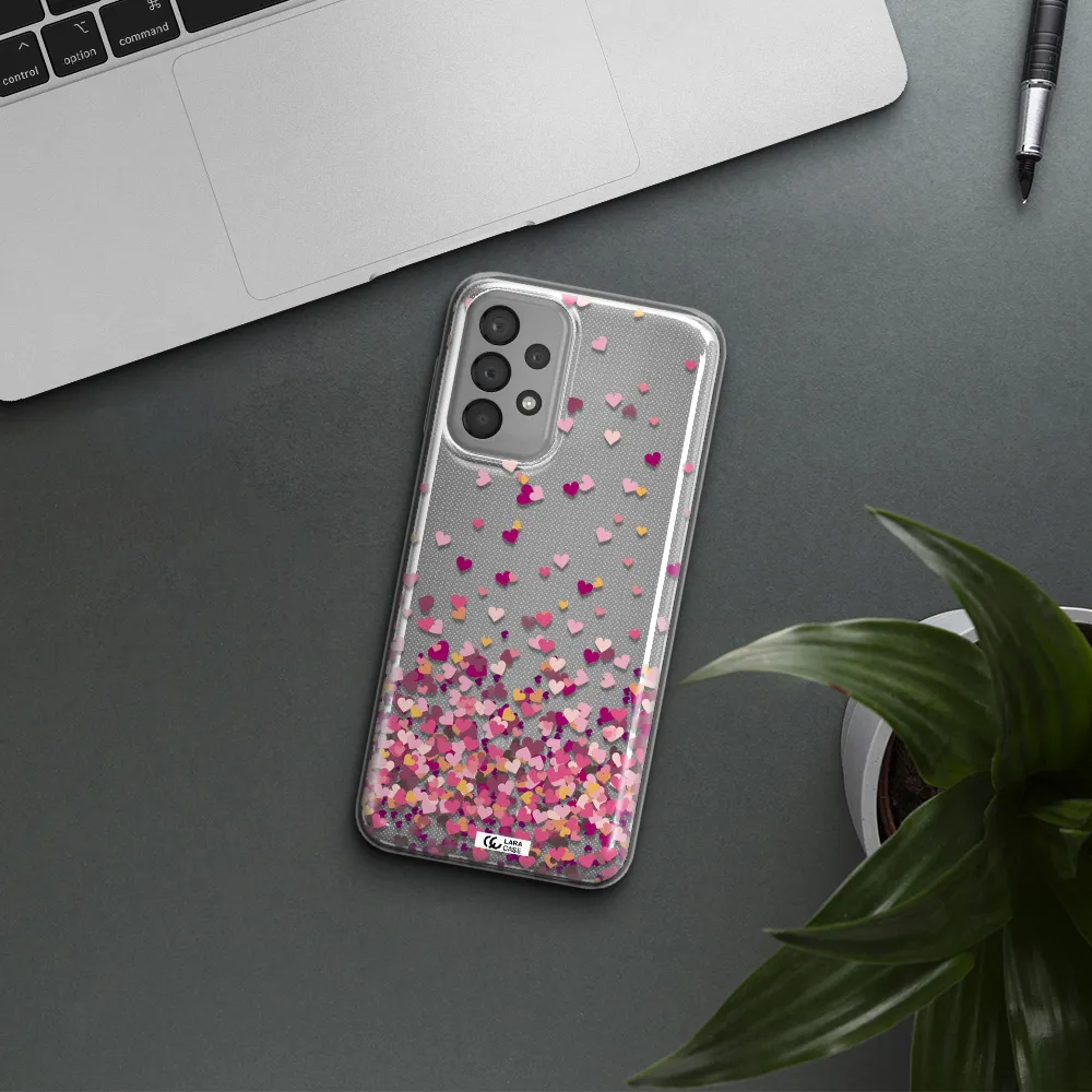 Flying Hearts Samsung A23 Clear TPU Case