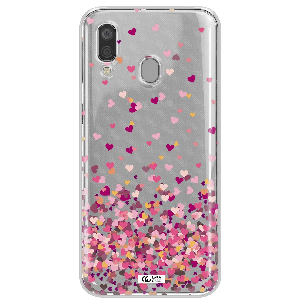 Flying Hearts Samsung A40 Clear TPU Case