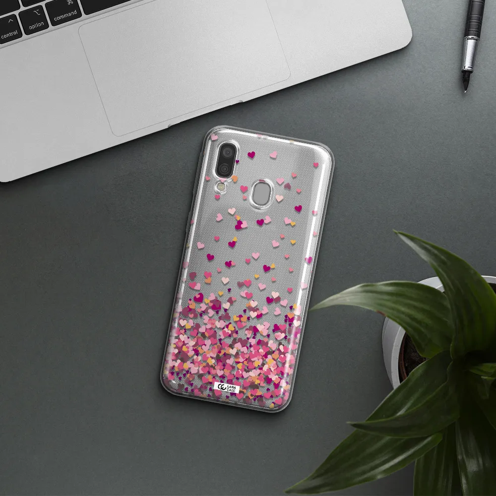 Flying Hearts Samsung A40 Clear TPU Case