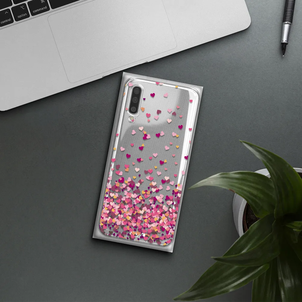 Flying Hearts Samsung A50S Clear Tpu Case