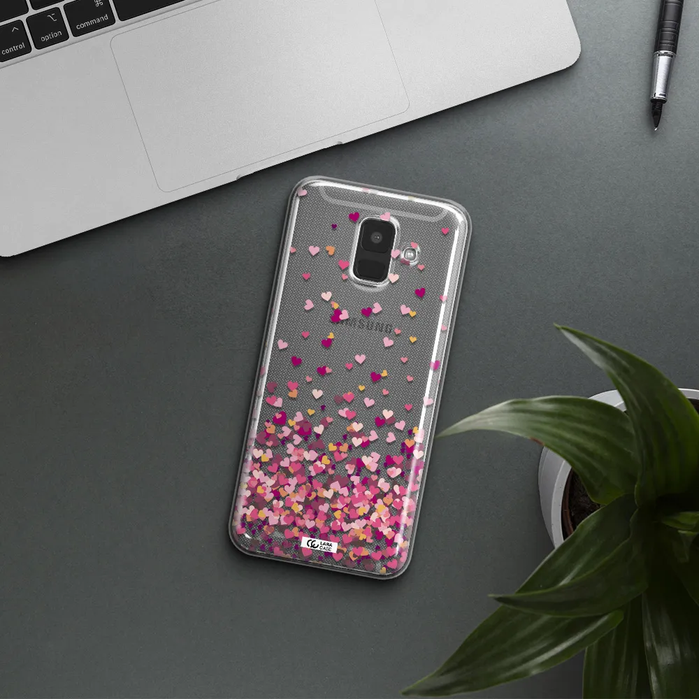 Flying Hearts Samsung A6 Clear TPU Case
