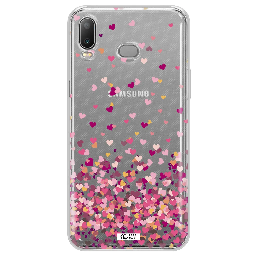 Flying Hearts Samsung A6S Clear TPU Case