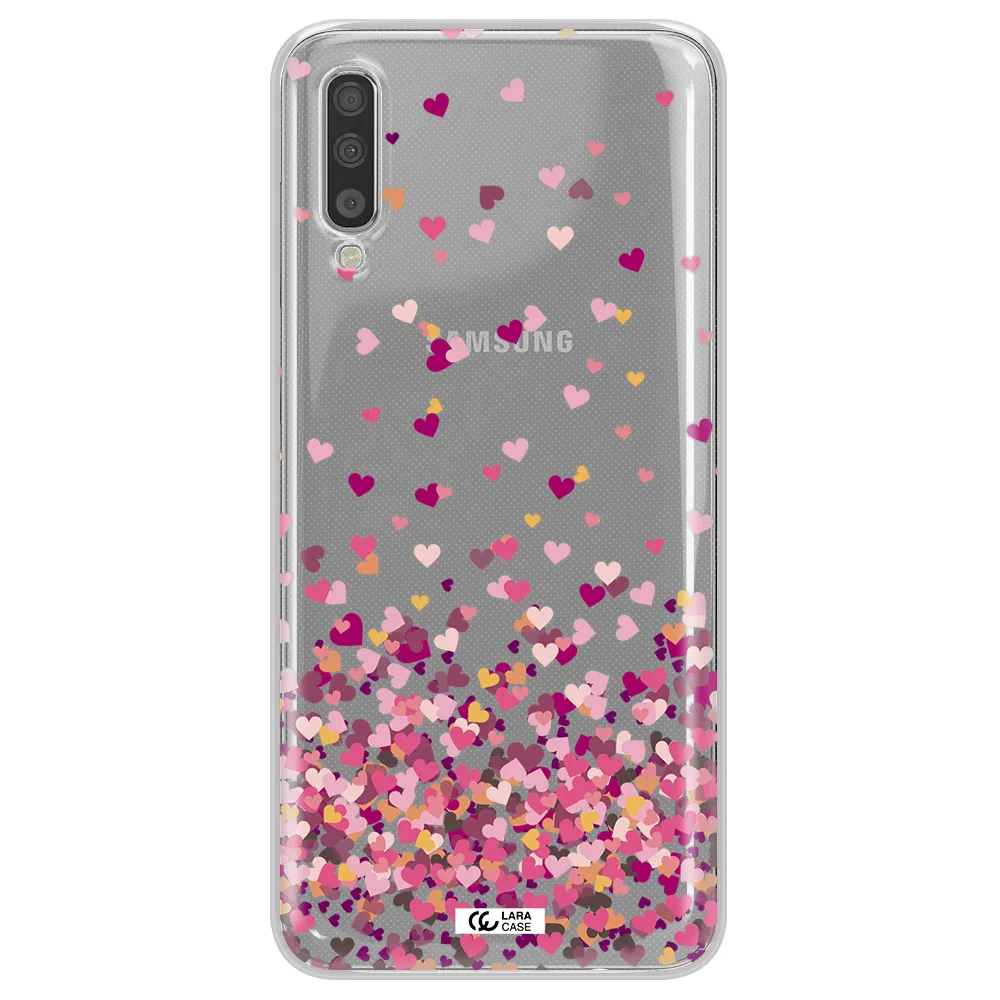 Flying Hearts Samsung A70 Clear TPU Case