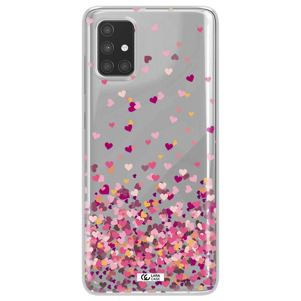 Flying Hearts Samsung A71 Clear TPU Case