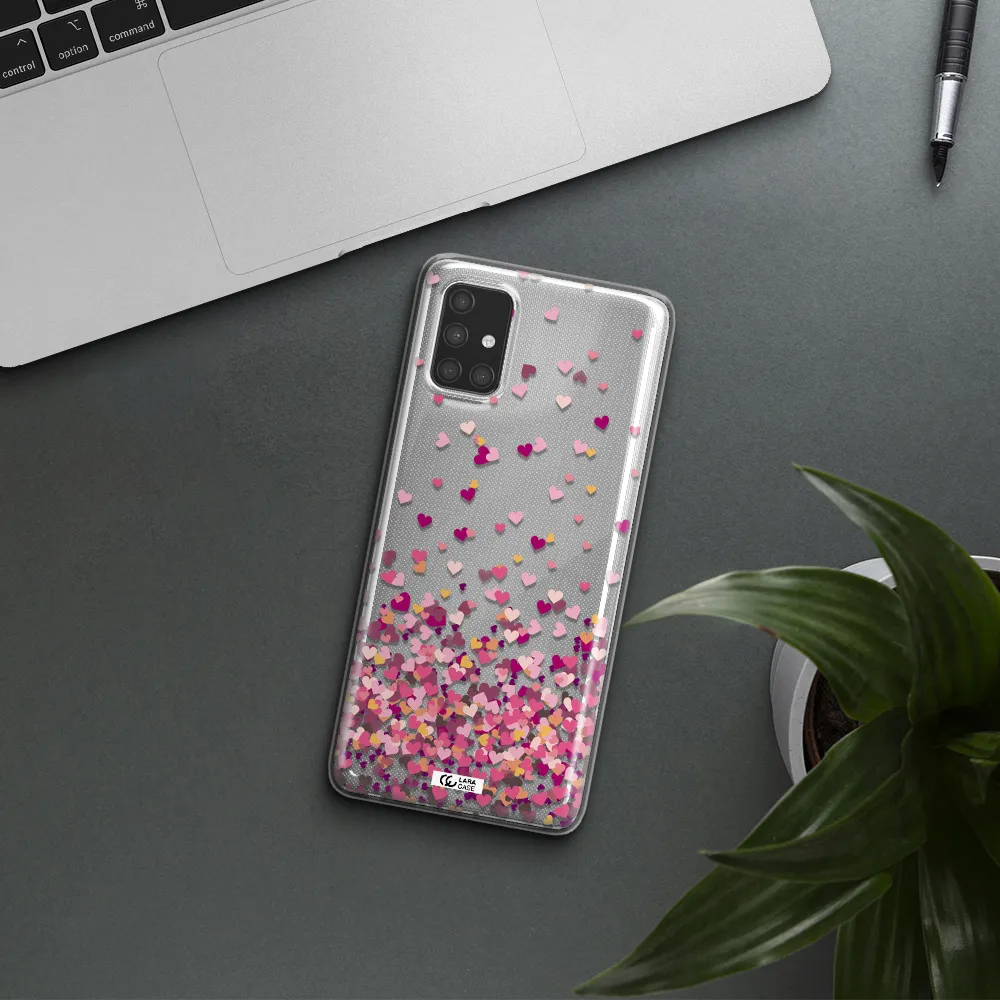 Flying Hearts Samsung A71 Clear TPU Case