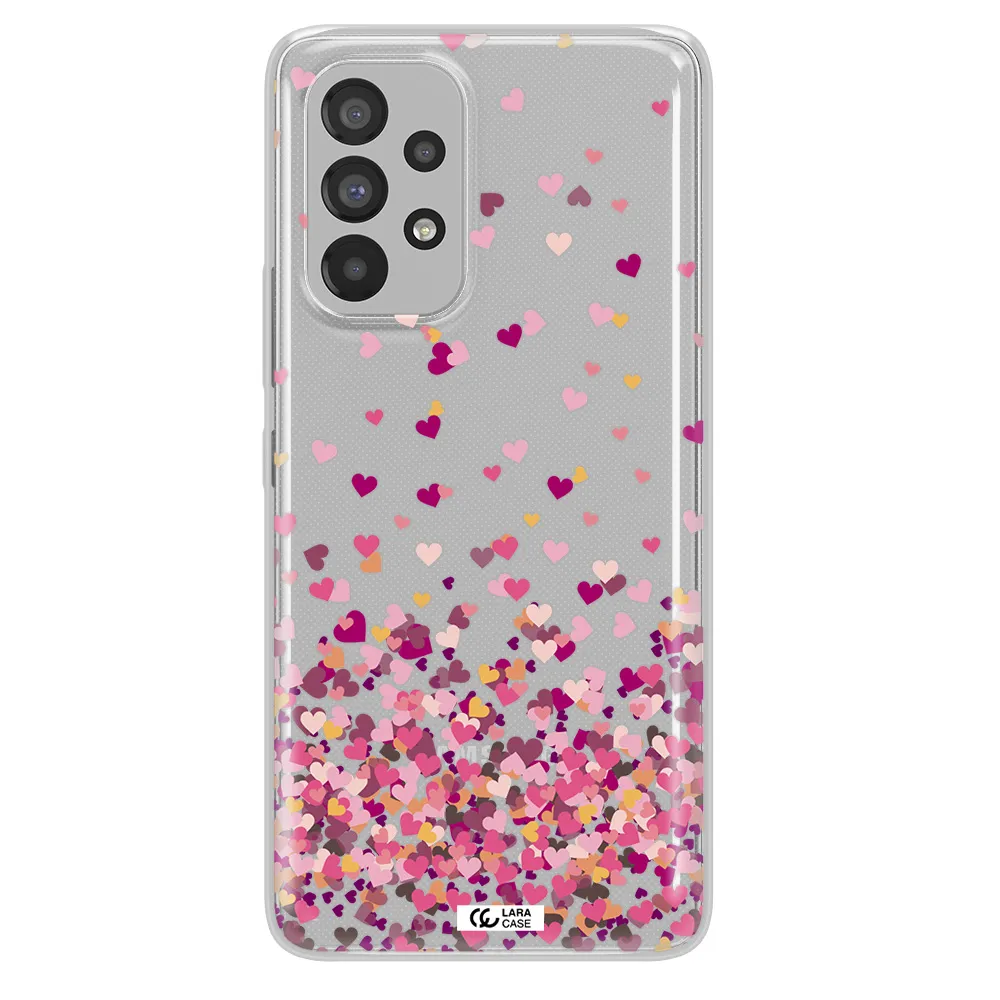 Flying Hearts Samsung A73 Clear TPU Case