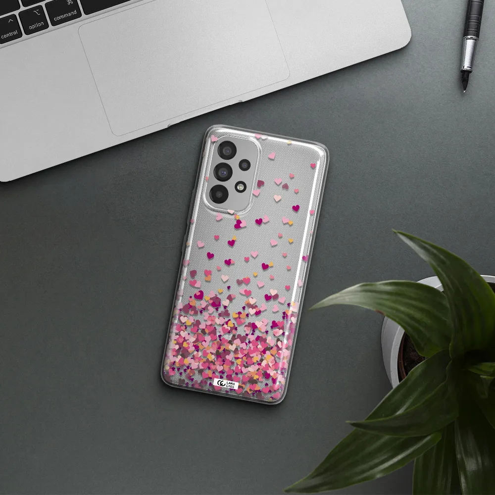 Flying Hearts Samsung A73 Clear TPU Case