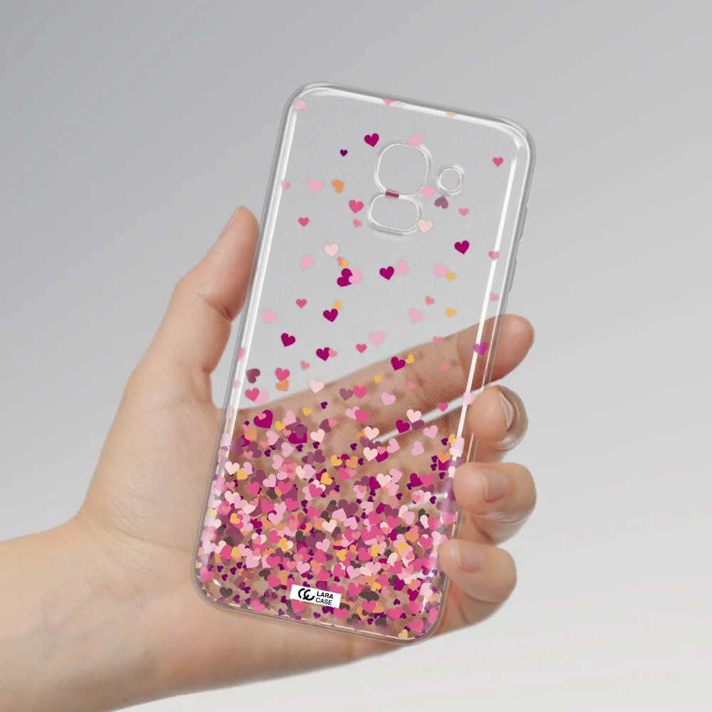 Flying Hearts Samsung J6 Clear TPU Case