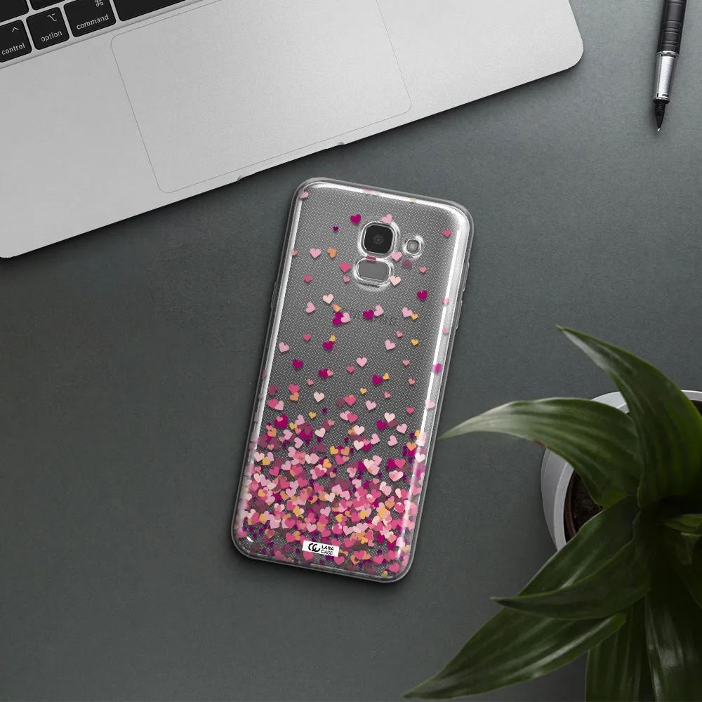 Flying Hearts Samsung J6 Clear TPU Case