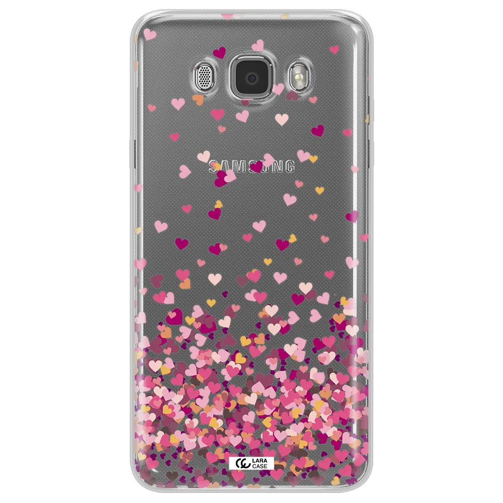Flying Hearts Samsung J7 2016 Clear TPU Case