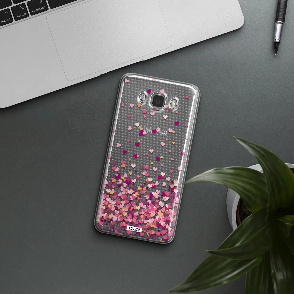 Flying Hearts Samsung J7 2016 Clear TPU Case