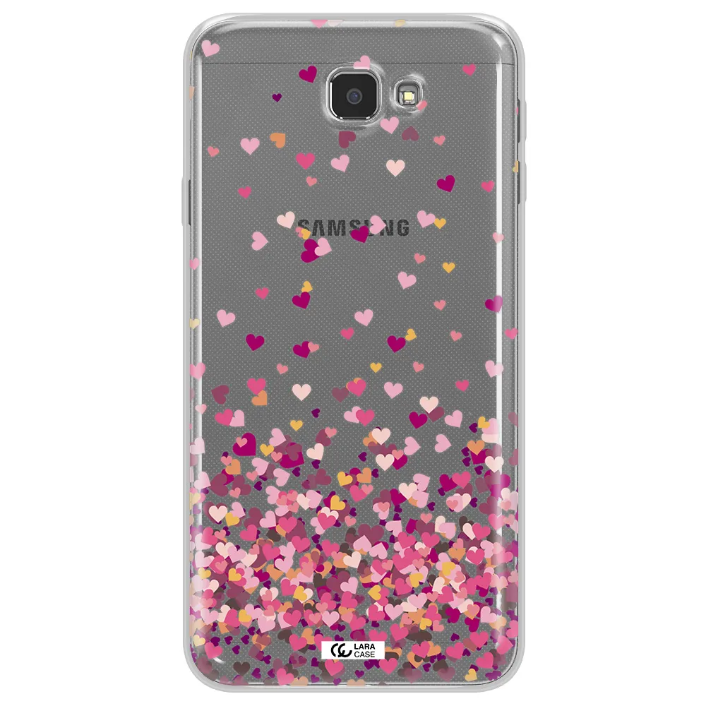 Flying Hearts Samsung J7 Prim Clear TPU Case