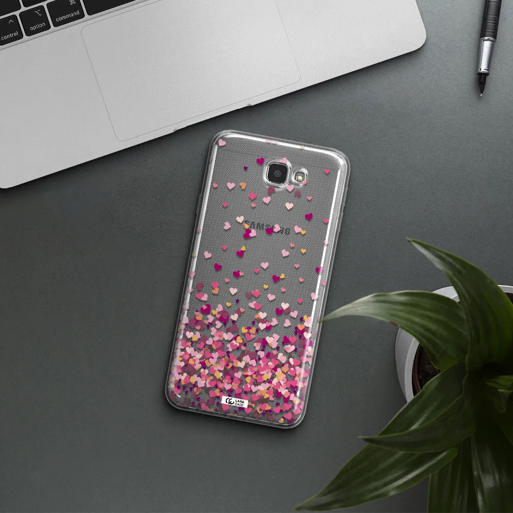 Flying Hearts Samsung J7 Prim Clear TPU Case