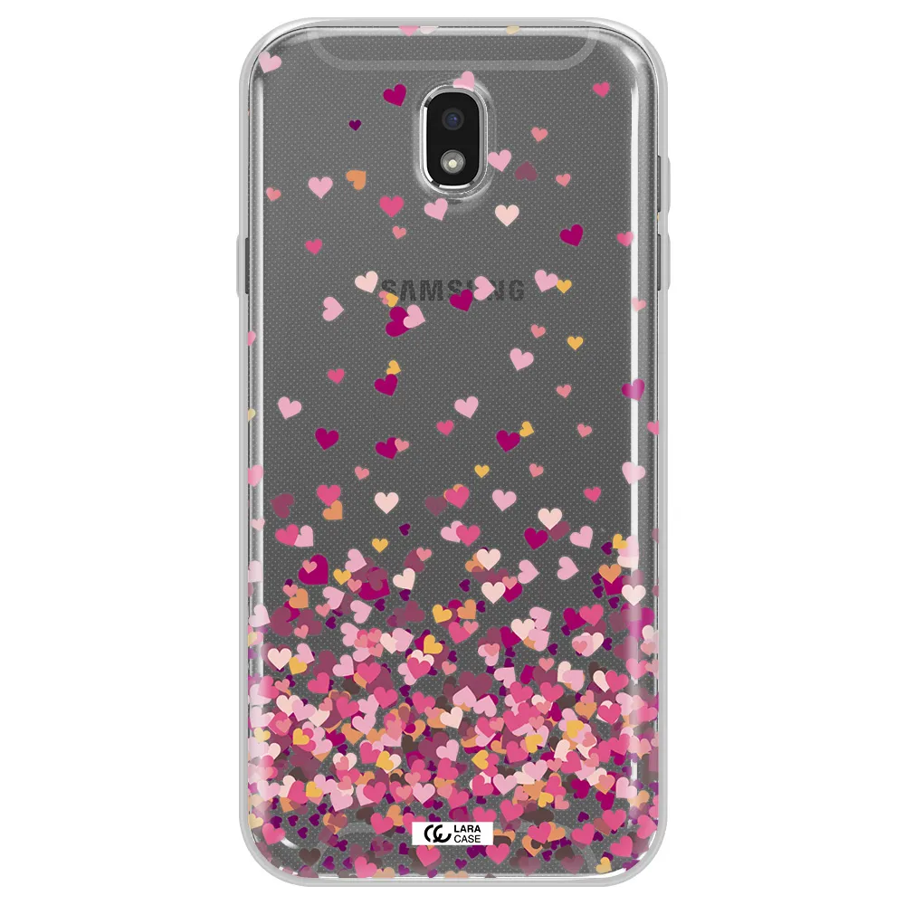 Flying Hearts Samsung J7 Pro Clear TPU Case