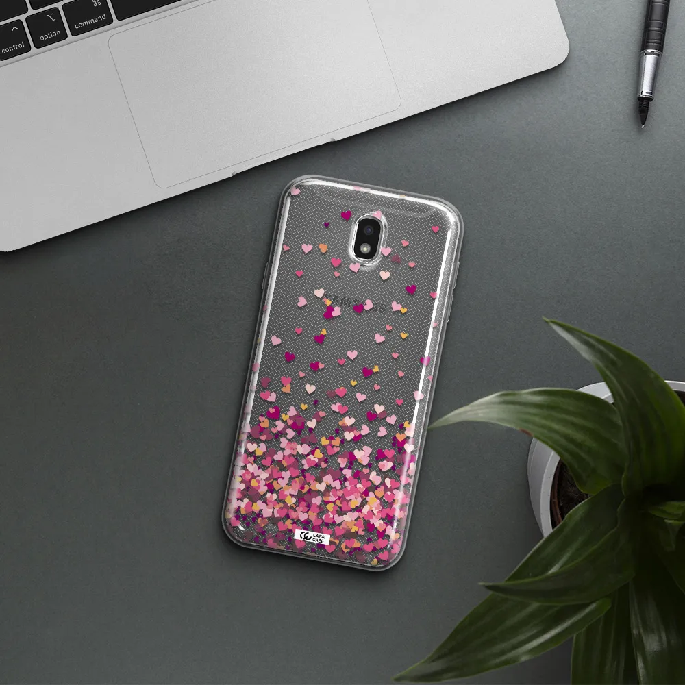 Flying Hearts Samsung J7 Pro Clear TPU Case