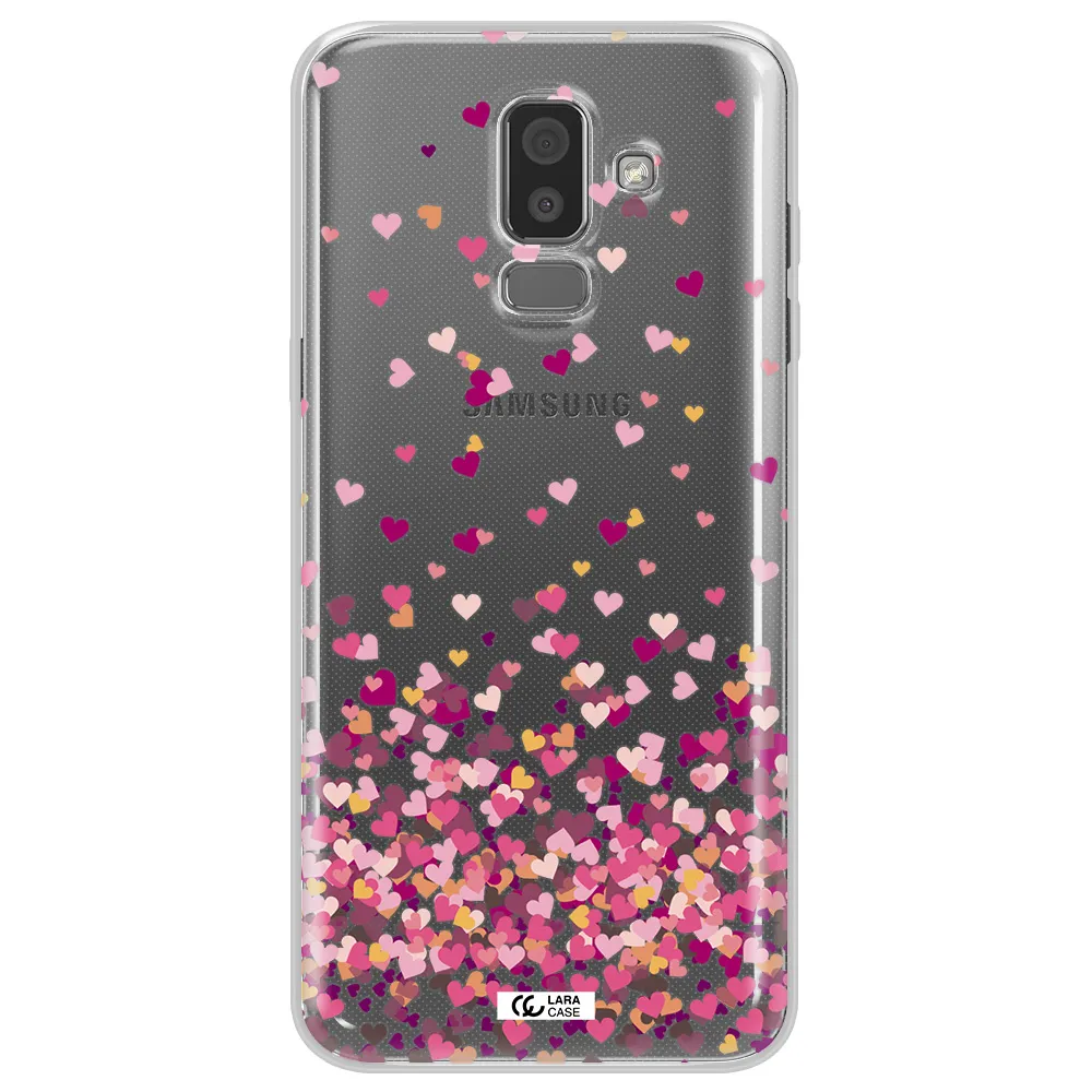 Flying Hearts Samsung J8 Clear TPU Case
