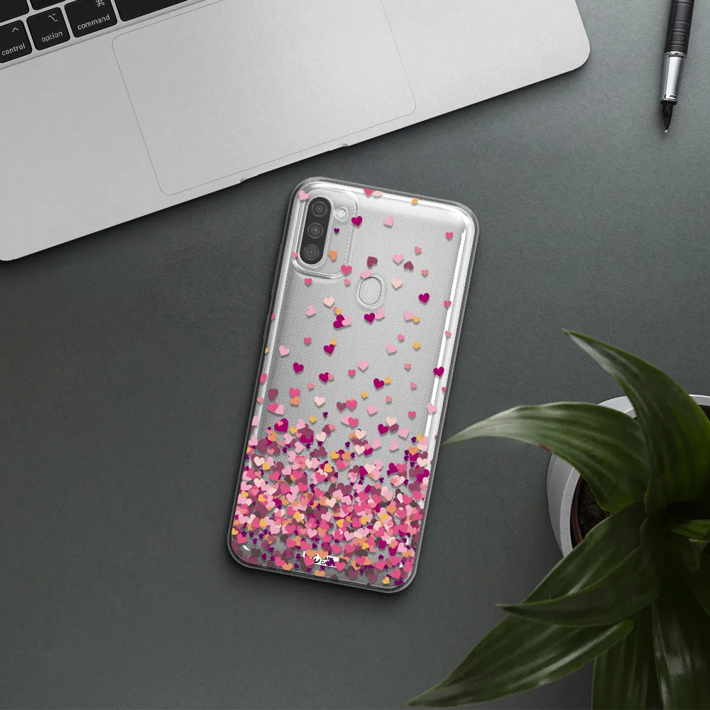 Flying Hearts Samsung M11 Clear TPU Case