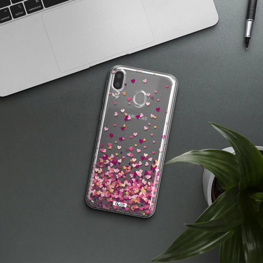 Flying Hearts Samsung M20 Clear TPU Case