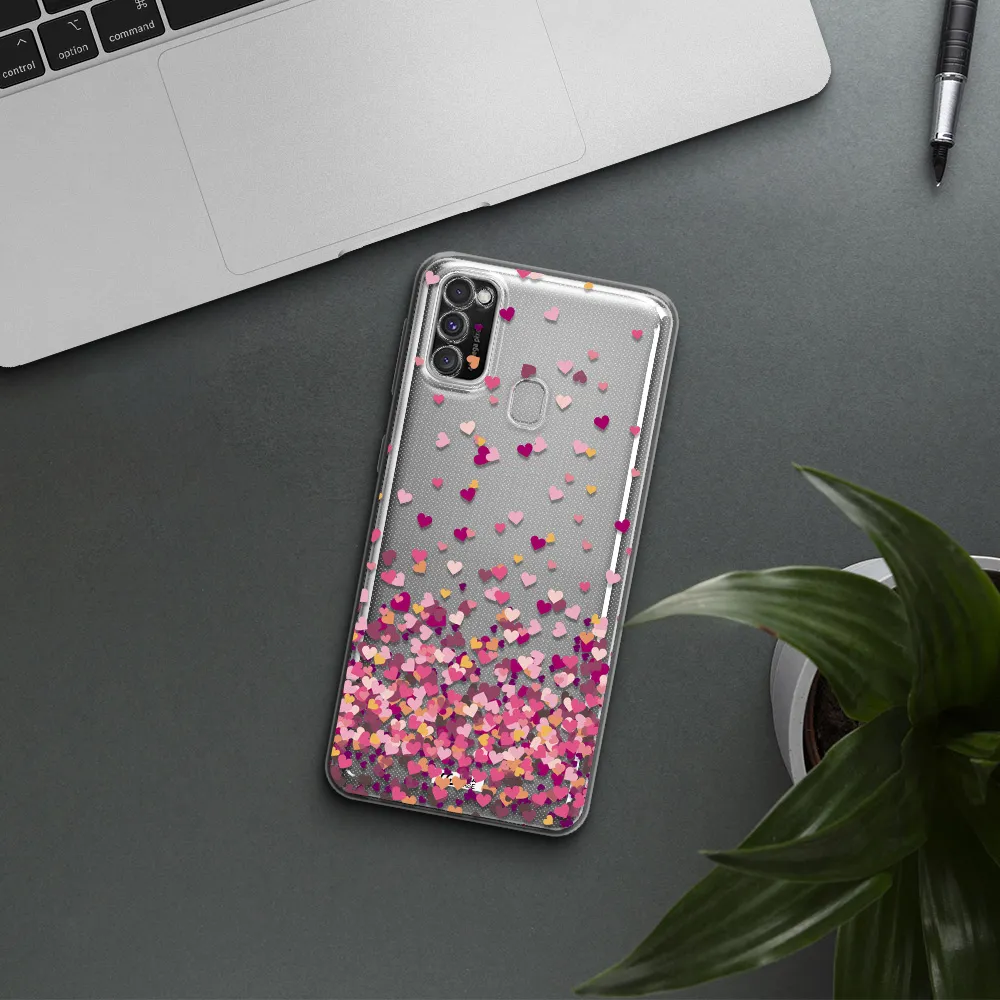 Flying Hearts Samsung M30S Clear TPU Case