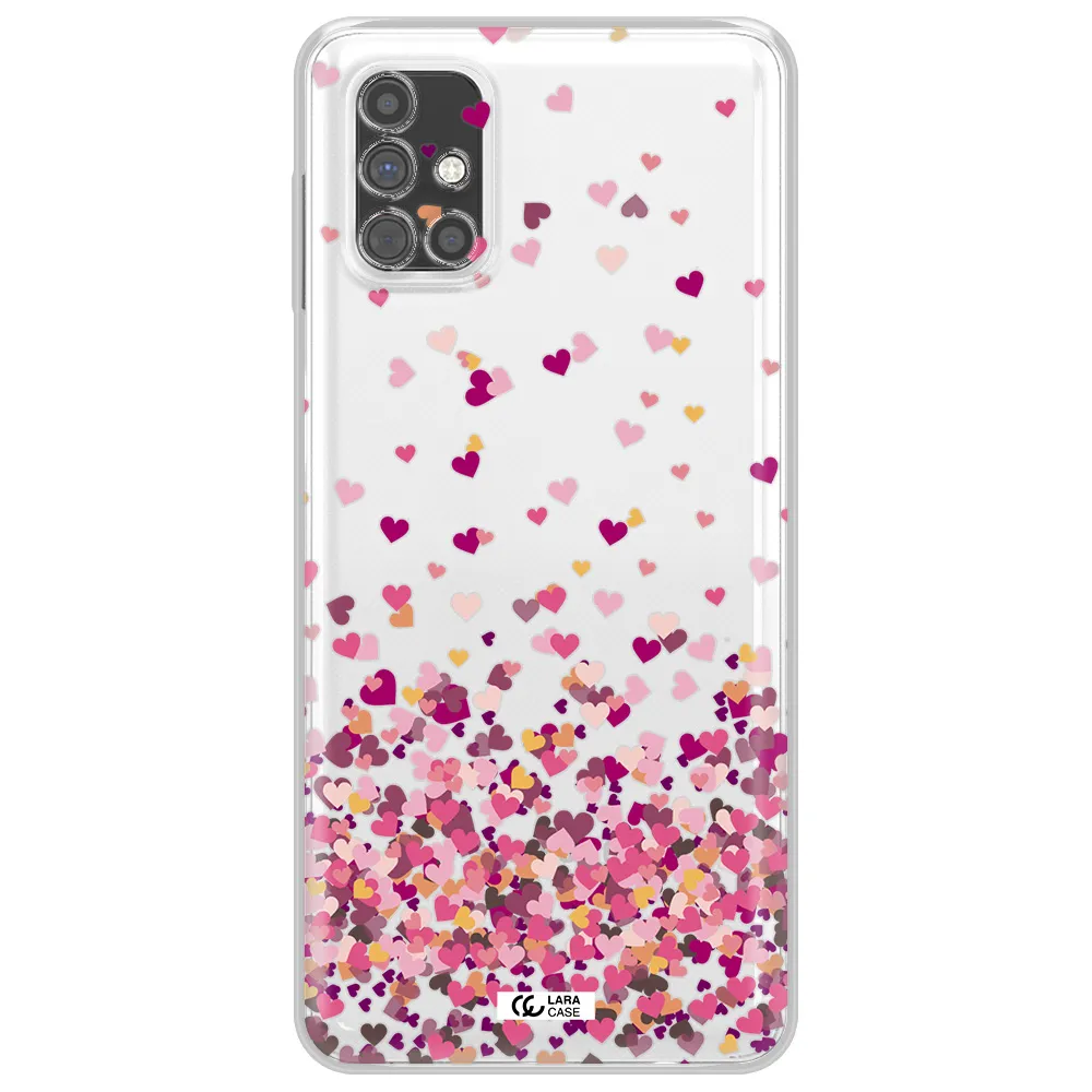 Flying Hearts Samsung M51 Clear TPU Case