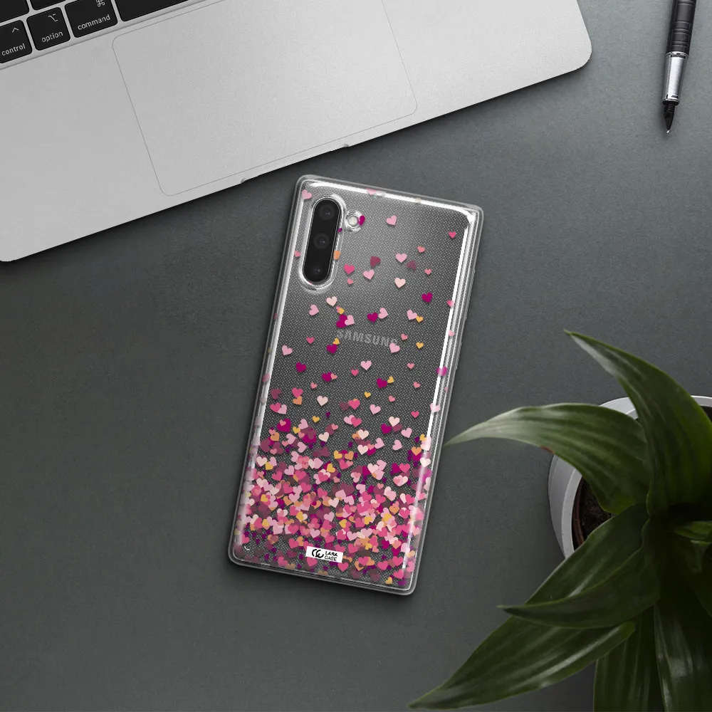 Flying Hearts Samsung Note 10 Clear TPU Case