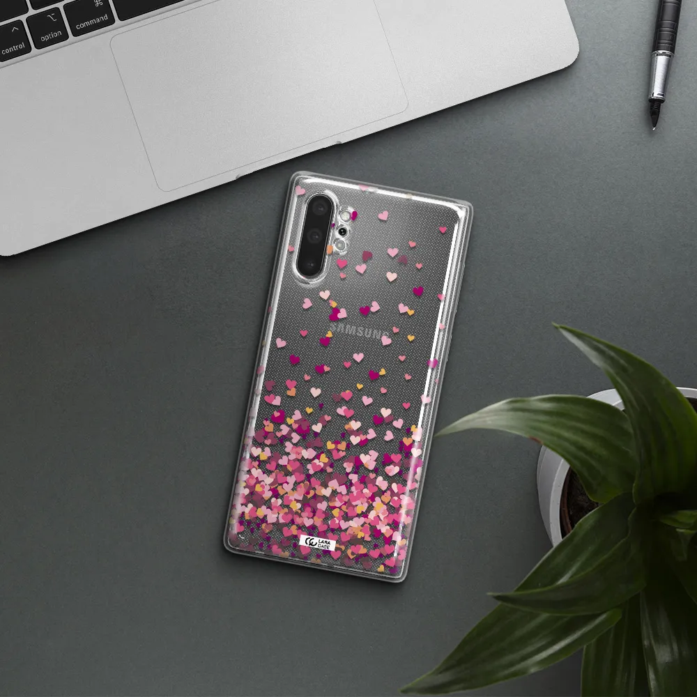 Flying Hearts Samsung Note 10 Plus Clear TPU Case