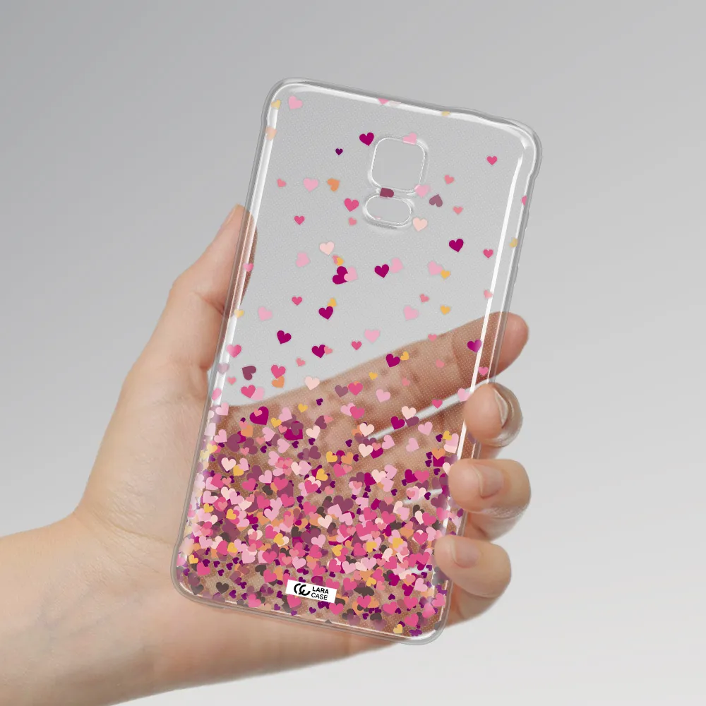 Flying Hearts Samsung Note 4 Clear TPU Case