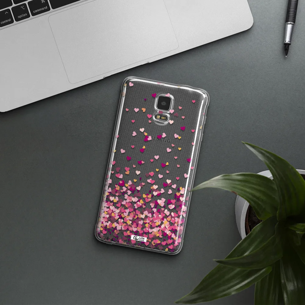 Flying Hearts Samsung Note 4 Clear TPU Case