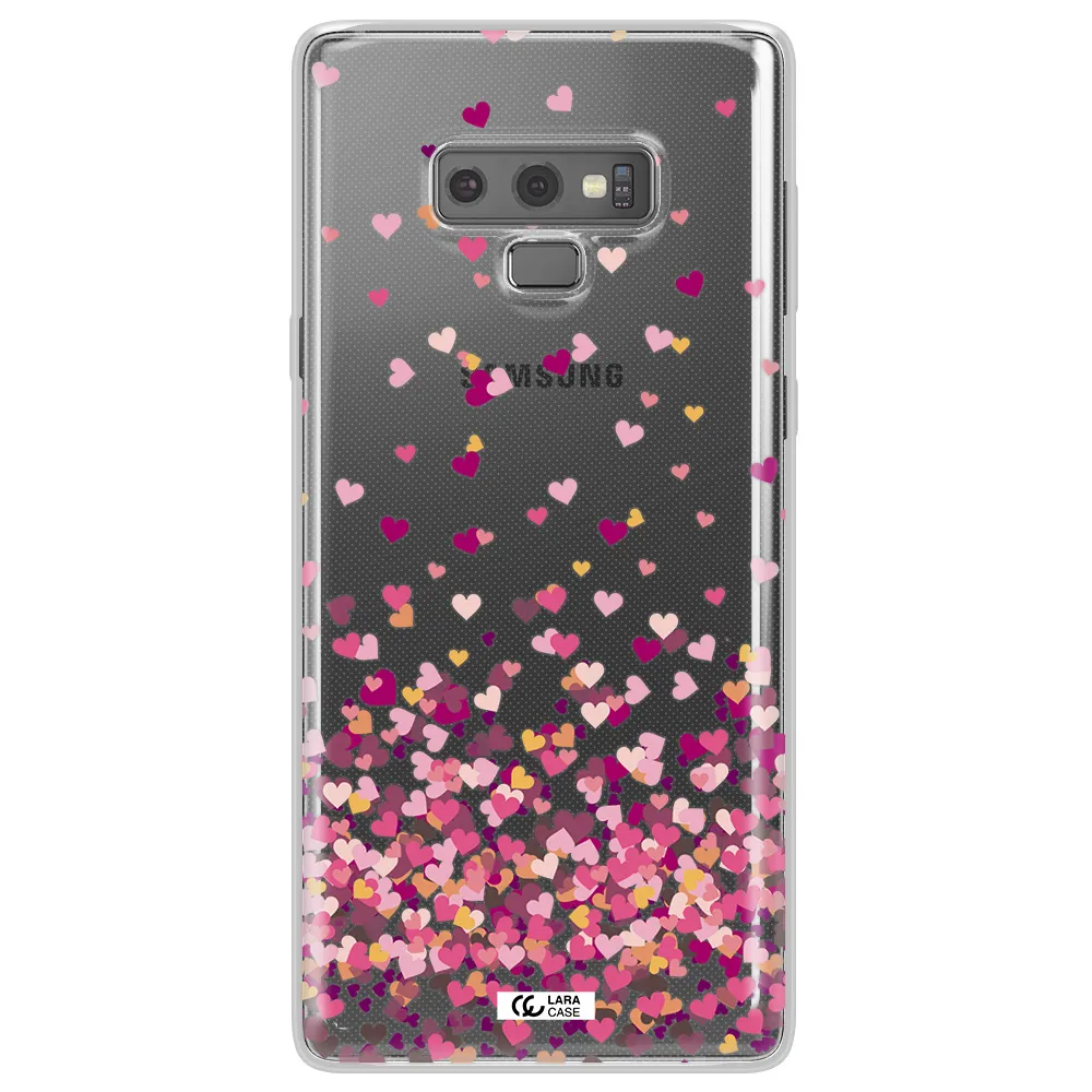 Flying Hearts Samsung Note 9 Clear TPU Case