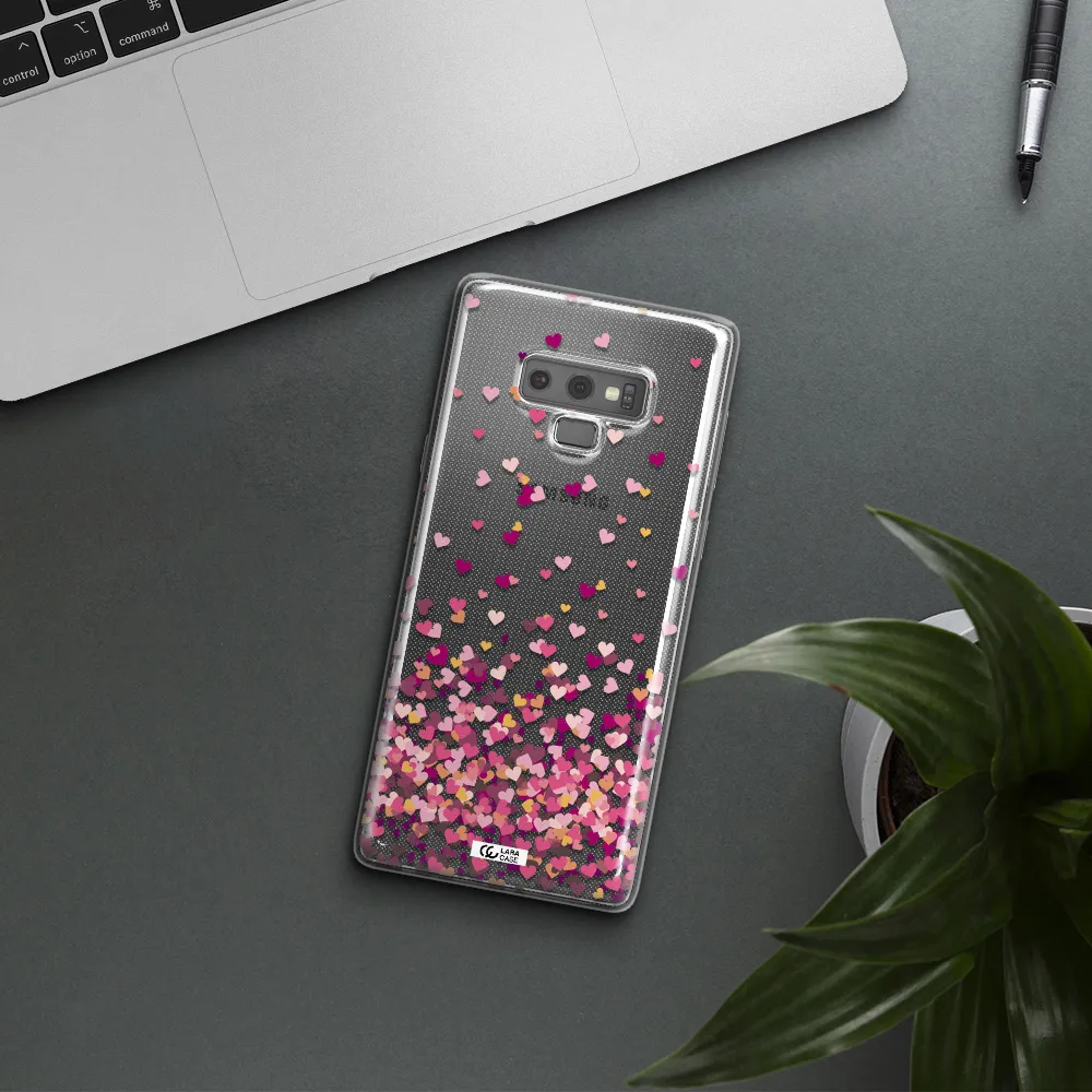 Flying Hearts Samsung Note 9 Clear TPU Case