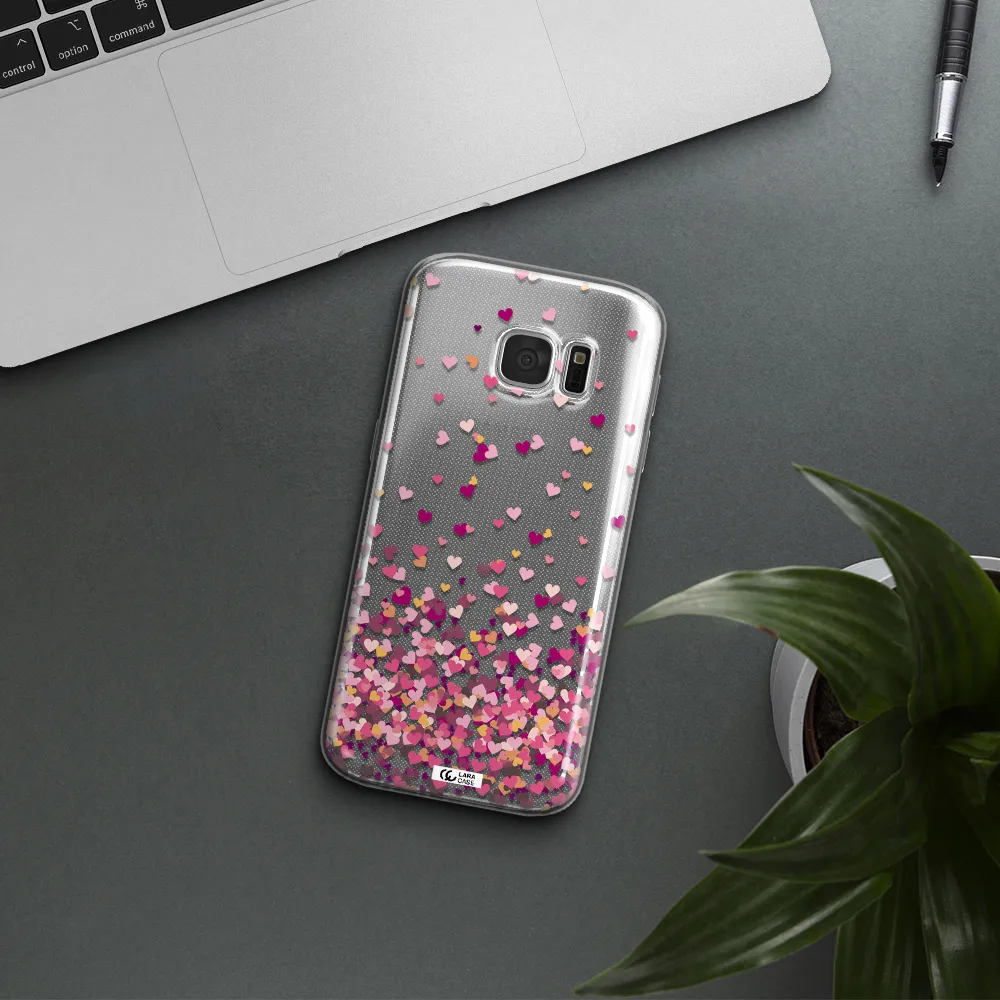 Flying Hearts Samsung S 7 Clear TPU Case