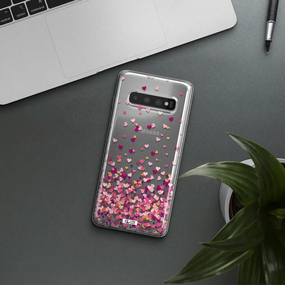 Flying Hearts Samsung S10 Plus Clear TPU Case