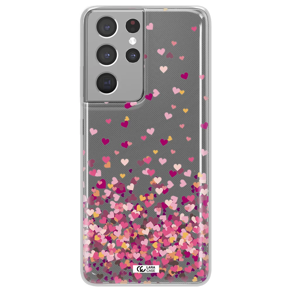 Flying Hearts Samsung S21 Ultra Clear TPU Case