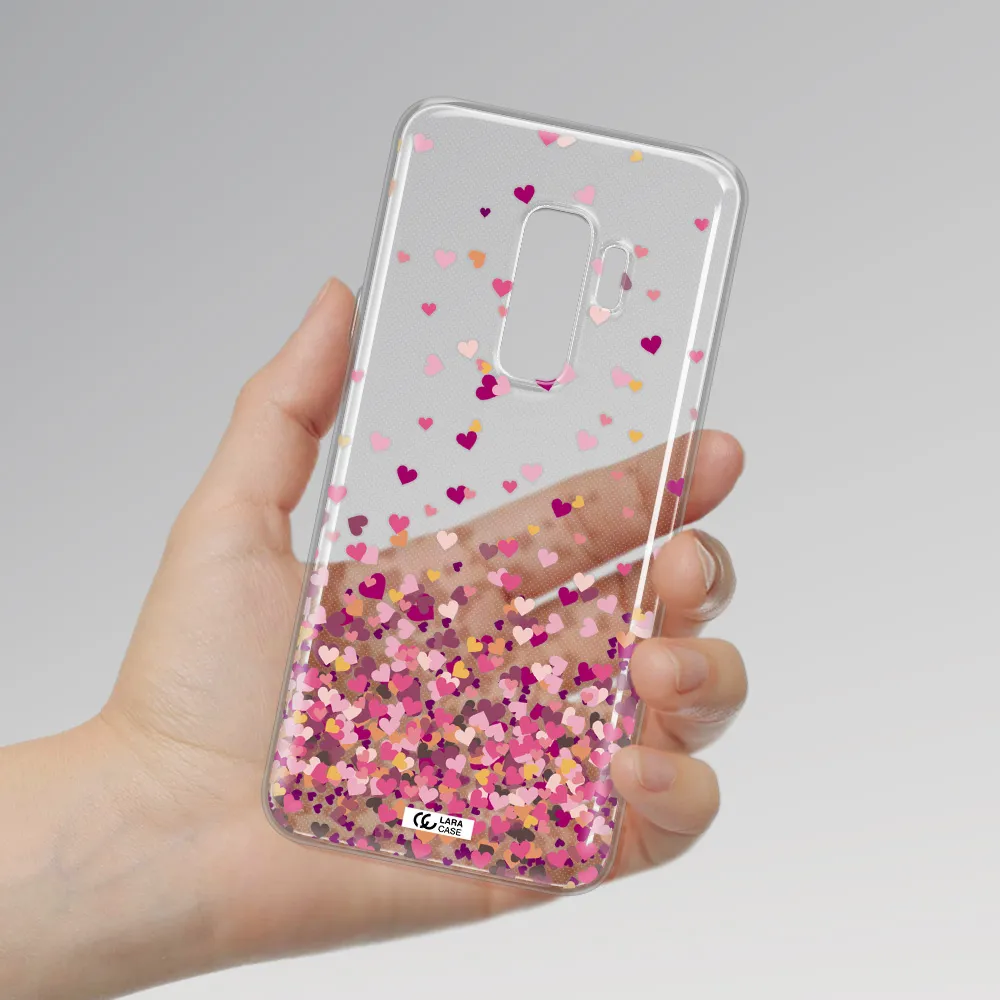 Flying Hearts Samsung S9 Plus Clear TPU Case