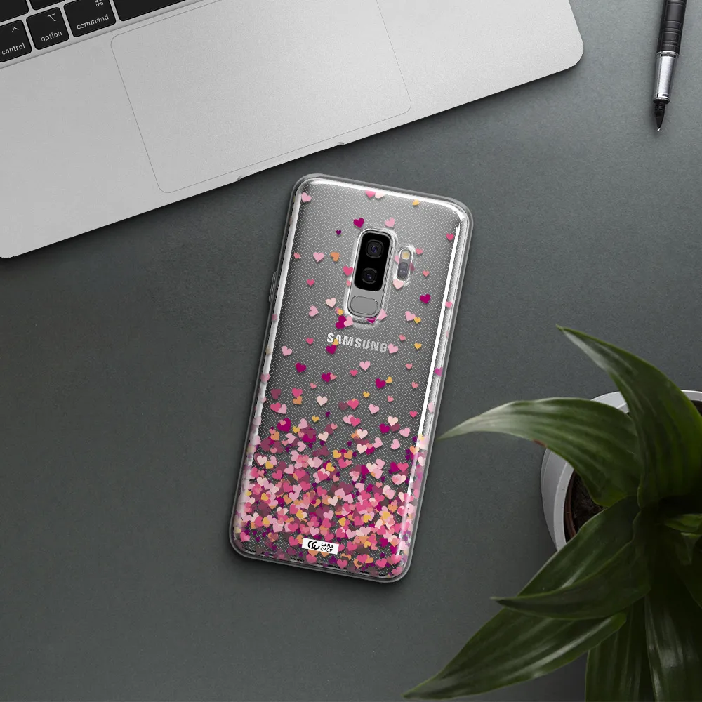 Flying Hearts Samsung S9 Plus Clear TPU Case
