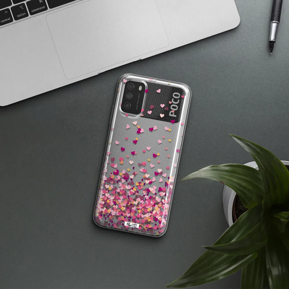 Flying Hearts Xiaomi Poco M3 Clear TPU Case