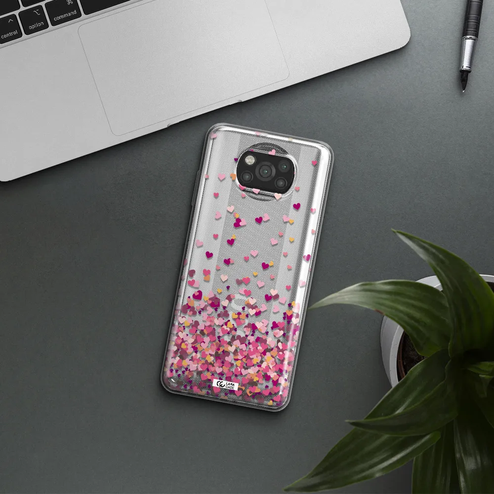 Flying Hearts Xiaomi Poco X3 Clear TPU Case