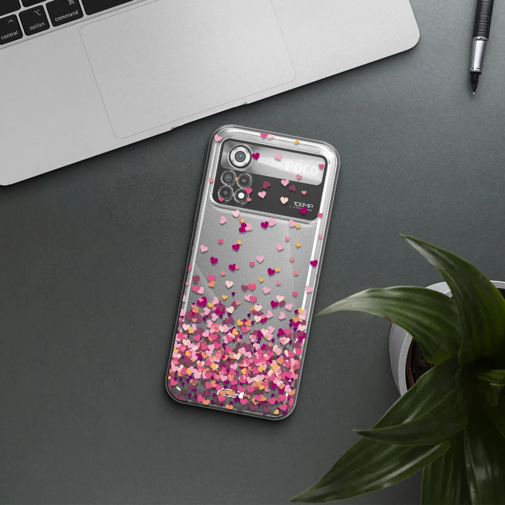 Flying Hearts Xiaomi Poco X4 Pro Clear TPU Case
