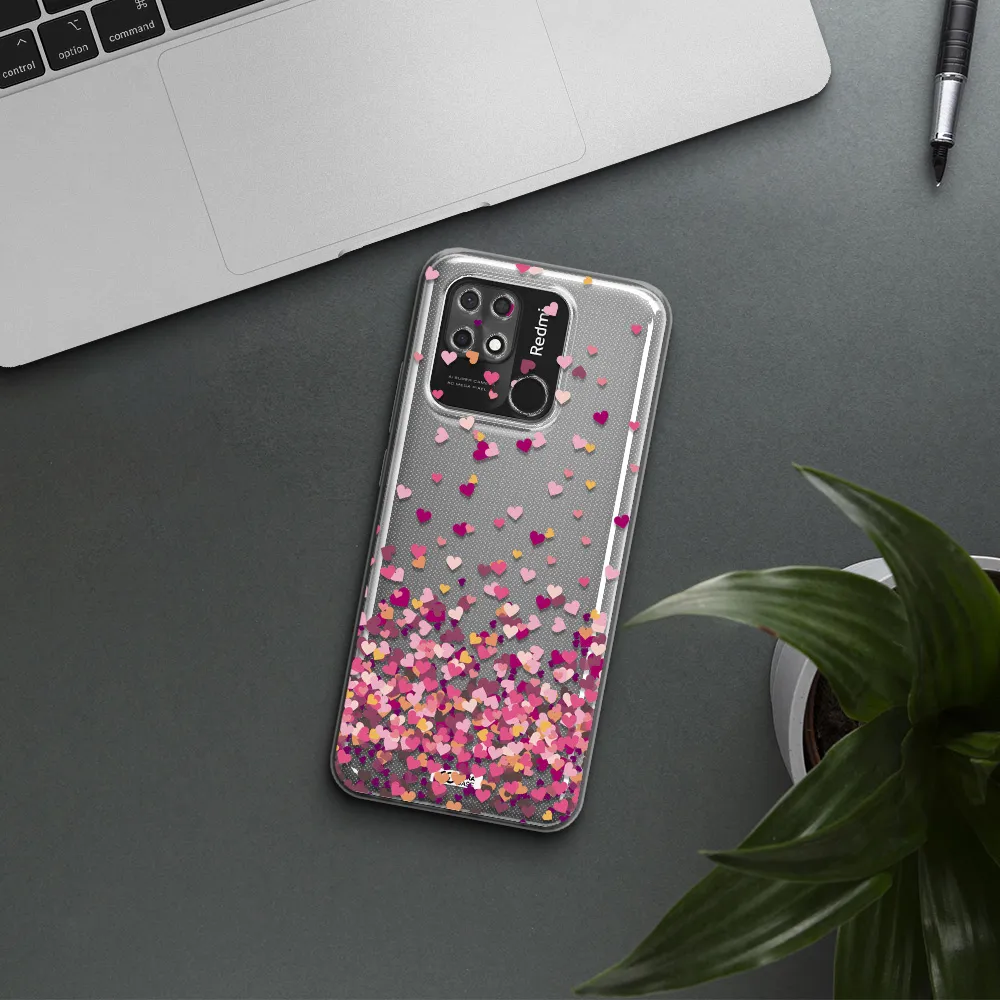 Flying Hearts Xiaomi Redmi 10C Clear TPU Case