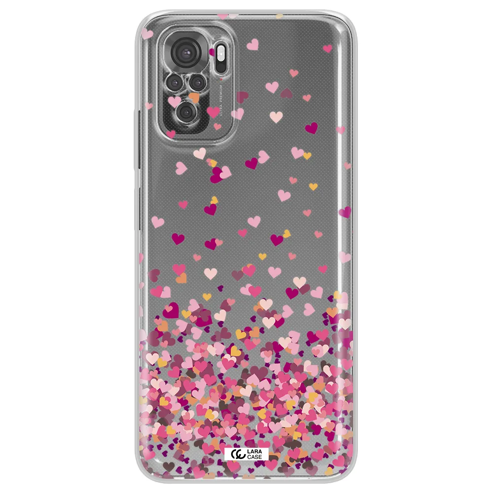 Flying Hearts Xiaomi Redmi Note 10S Clear Tpu Case