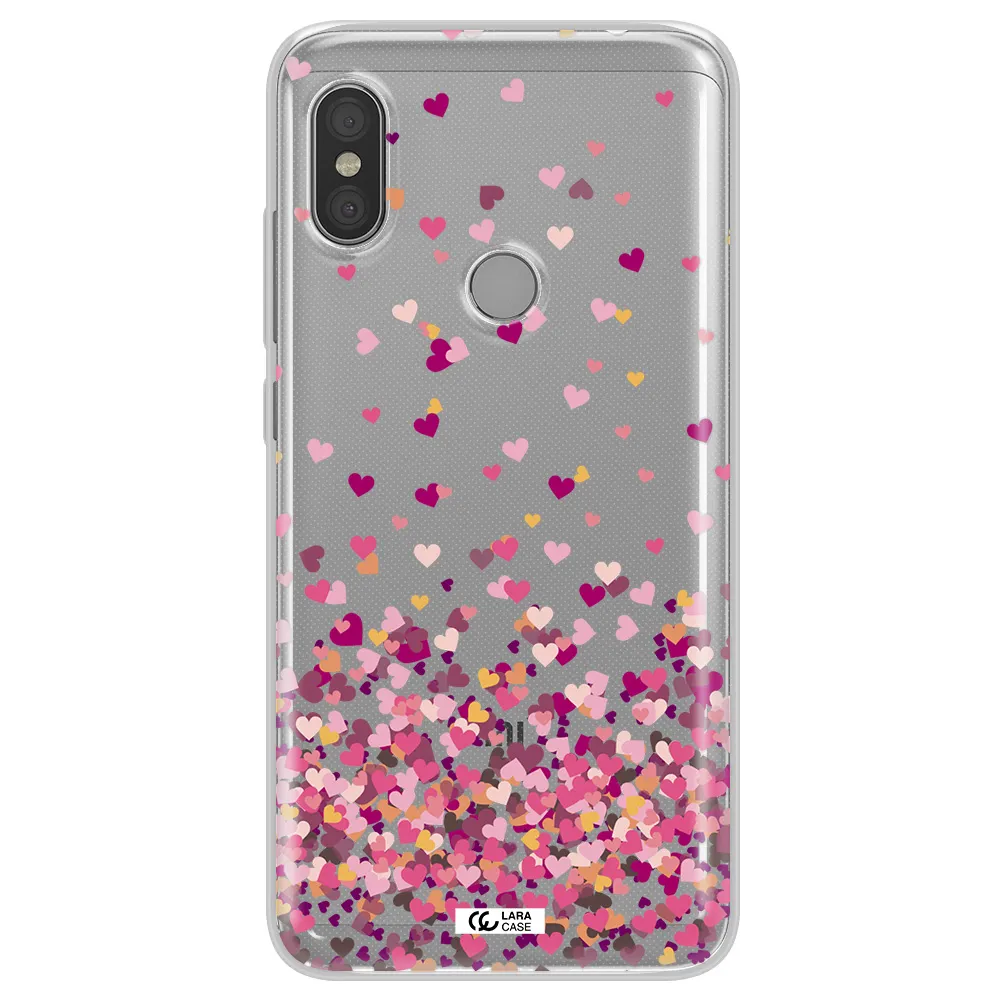 Flying Hearts Xiaomi Redmi Note 6 Pro Clear TPU Case