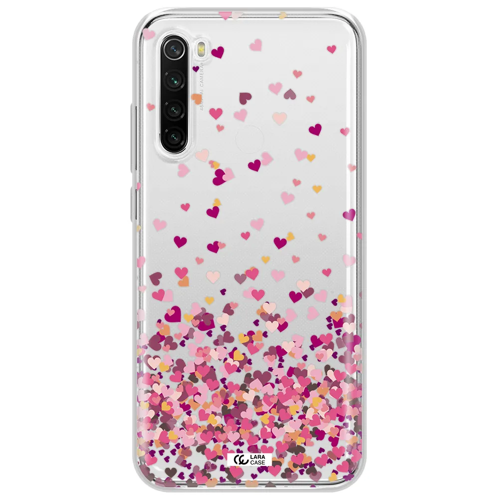 Flying Hearts Xiaomi Redmi Note 8T Clear Tpu Case
