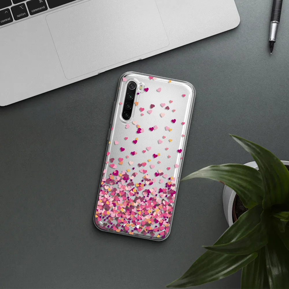 Flying Hearts Xiaomi Redmi Note 8T Clear Tpu Case
