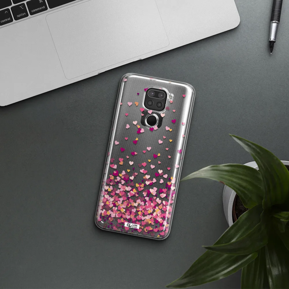 Flying Hearts Xiaomi Redmi Note 9 Clear TPU Case