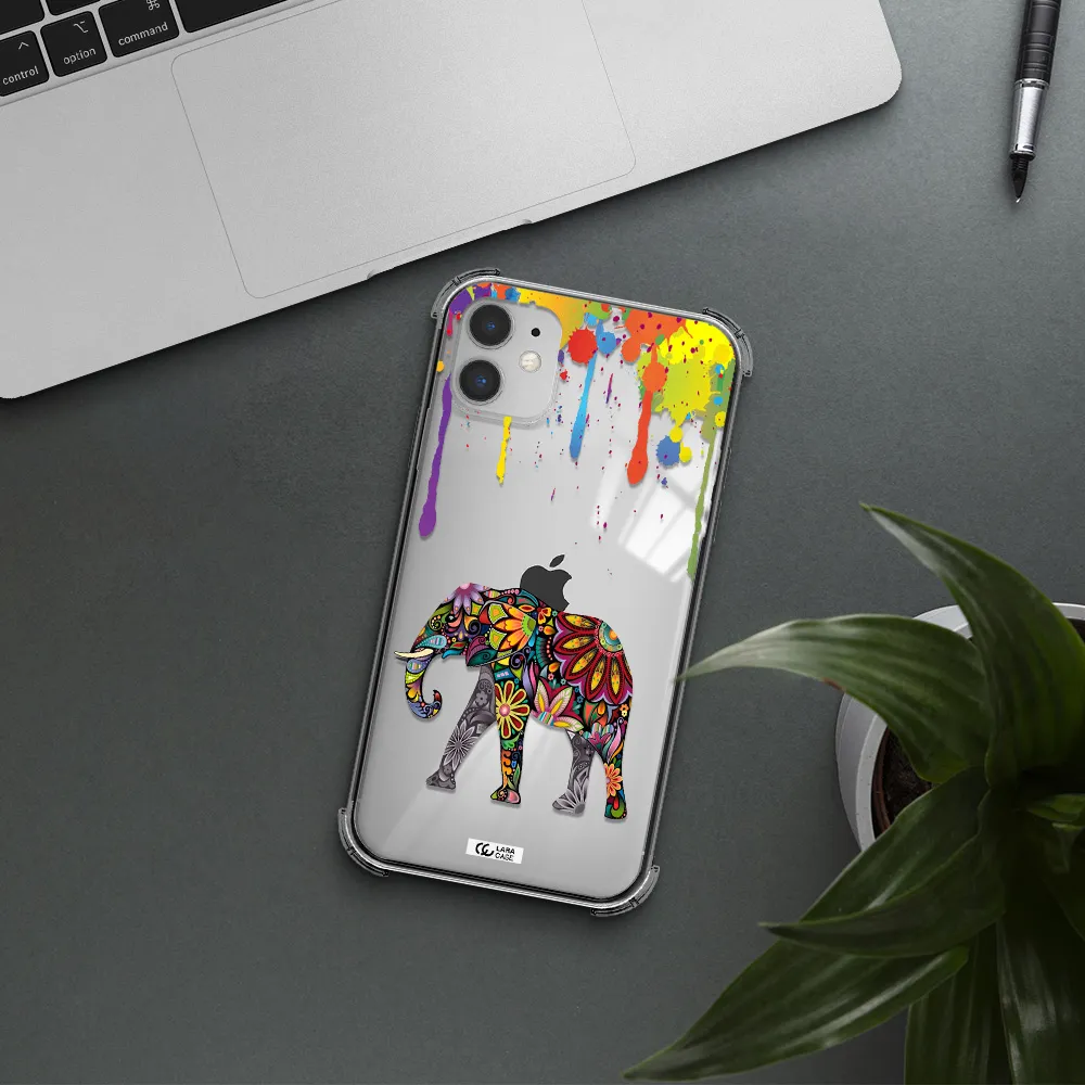 Mandala Elephant Apple iPhone 11 Clear PC Case